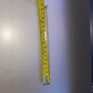 Lab created white sapphire tennis bracelet